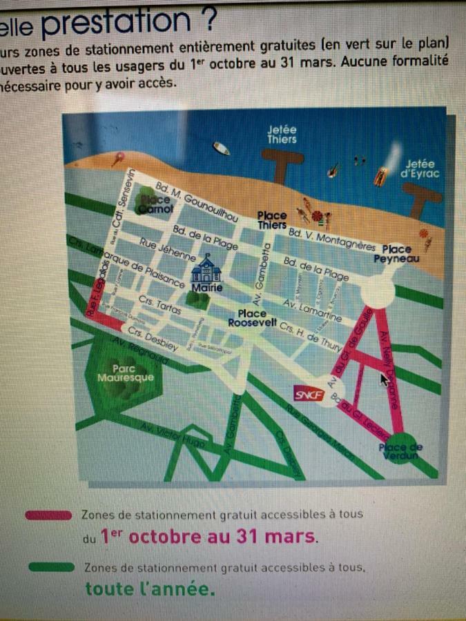 Le Central plage - commerce - marche à 2 pas Apartamento Arcachon Exterior foto